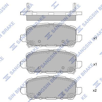 HiQ Rear Brake Pads Set SP4007