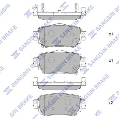 HiQ Rear Brake Pads Set SP4140