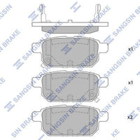HiQ Rear Brake Pads Set SP1634