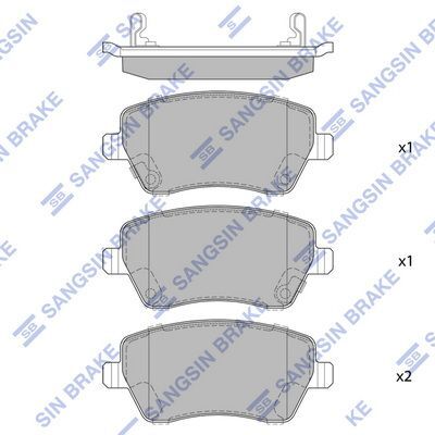 HiQ Front Brake Pads Set SP1564