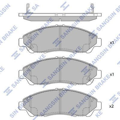 HiQ Front Brake Pads Set SP1452