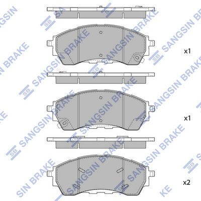 HiQ Front Brake Pads Set SP4316