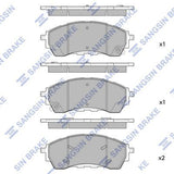 HiQ Front Brake Pads Set SP4316