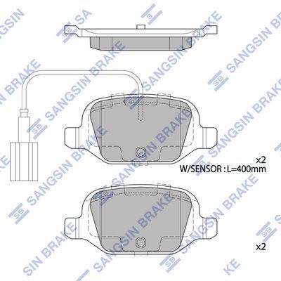 HiQ Rear Brake Pads Set SP1823A