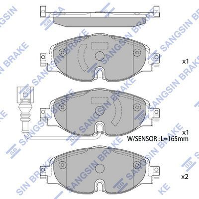 HiQ Front Brake Pads Set SP1678