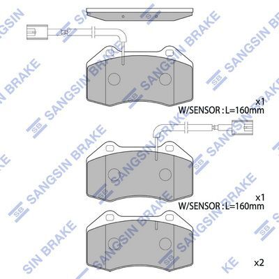 HiQ Front Brake Pads Set SP1813