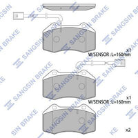 HiQ Front Brake Pads Set SP1813