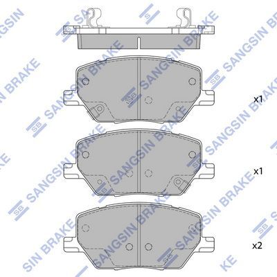 HiQ Front Brake Pads Set SP4006