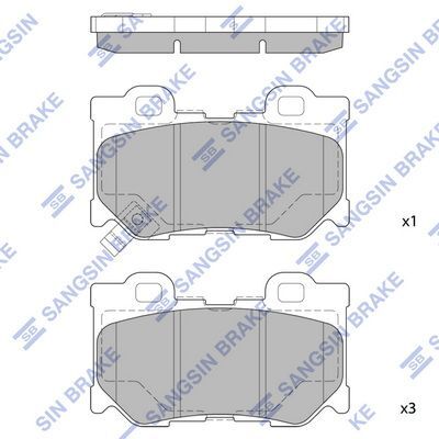 HiQ Rear Brake Pads Set SP1472
