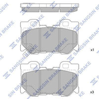 HiQ Rear Brake Pads Set SP1472