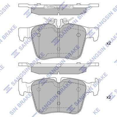 HiQ Rear Brake Pads Set SP4002