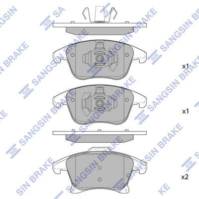 HiQ Front Brake Pads Set SP4021