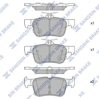 HiQ Rear Brake Pads Set SP4171