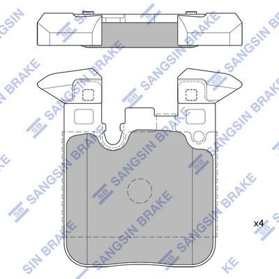 HiQ Rear Brake Pads Set SP1959