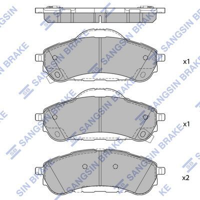 HiQ Rear Brake Pads Set SP4162