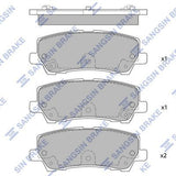 HiQ Rear Brake Pads Set SP4068