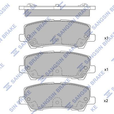 HiQ Rear Brake Pads Set SP4068