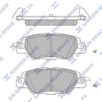 HiQ Rear Brake Pads Set SP1860