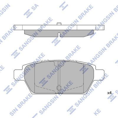 HiQ Rear Brake Pads Set SP1476