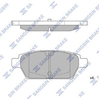 HiQ Rear Brake Pads Set SP1476