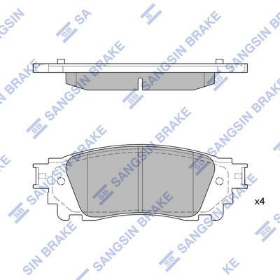 HiQ Rear Brake Pads Set SP1827