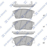 HiQ Front Brake Pads Set SP1844