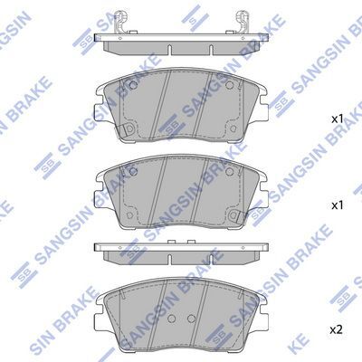 HiQ Front Brake Pads Set SP1844
