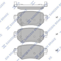 HiQ Rear Brake Pads Set SP4070