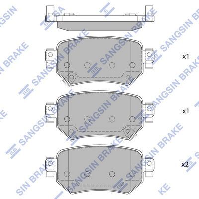 HiQ Rear Brake Pads Set SP4070