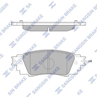 HiQ Rear Brake Pads Set SP4309