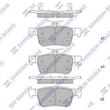 HiQ Rear Brake Pads Set SP4127