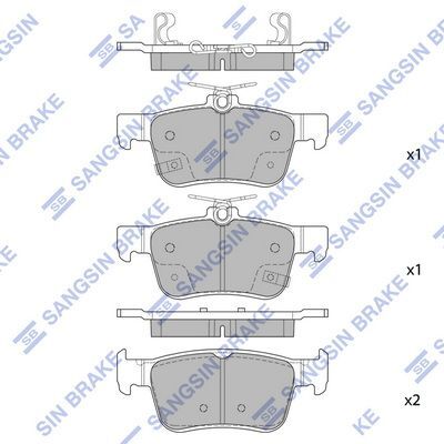 HiQ Rear Brake Pads Set SP4127