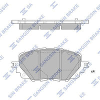HiQ Front Brake Pads Set SP4101