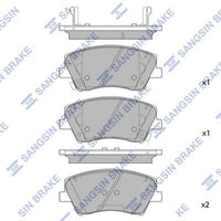 HiQ Front Brake Pads Set SP1905