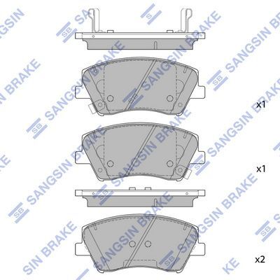 HiQ Front Brake Pads Set SP1905