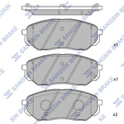 HiQ Front Brake Pads Set SP1690