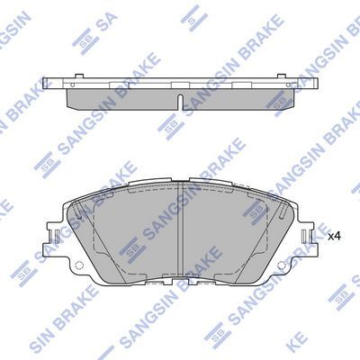 HiQ Front Brake Pads Set SP4275