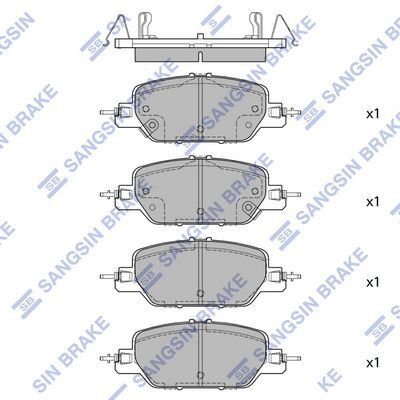 HiQ Rear Brake Pads Set SP4177