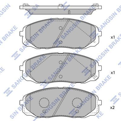 HiQ Front Brake Pads Set SP1688