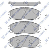HiQ Front Brake Pads Set SP1688