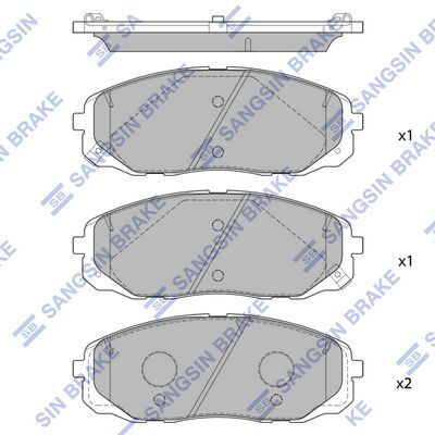 HiQ Front Brake Pads Set SP1688A