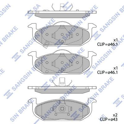 HiQ Front Brake Pads Set SP2205