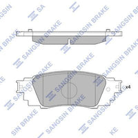 HiQ Rear Brake Pads Set SP4309