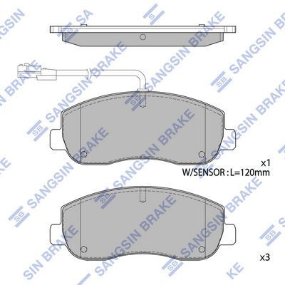 HiQ Front Brake Pads Set SP1969