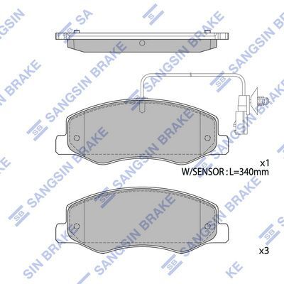 HiQ Rear Brake Pads Set SP1970