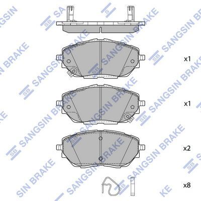 HiQ Front Brake Pads Set SP4213