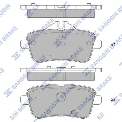 HiQ Rear Brake Pads Set SP1909