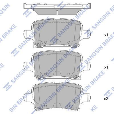 HiQ Rear Brake Pads Set SP1929