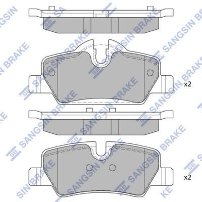 HiQ Rear Brake Pads Set SP4004