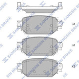 HiQ Rear Brake Pads Set SP4178